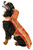 Rasta Imposta Bacon Dog Costume, a realistic bacon strip themed costume worn by a black German Shepherd dog.