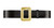 Halco Santa Belt With Cast Buckle-Leather, stylish black leather belt with a large gold ornamental cast buckle.