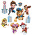 Disguise Paw Patrol Treat Your Trunk Kit, featuring characters from Paw Patrol including Chase, Skye, Marshall, Rubble, Rocky, and Zuma in their rescue uniforms with cityscape in the background.