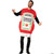 Rasta Imposta Heinz Mustard Squeeze Bottle Adult Costume, a person wearing a humorous costume resembling a Heinz mustard ketchup squeeze bottle with detailed label.