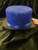 Fantasy Costumes Sequin Top Hat - Blue, a shiny blue top hat decorated with sequins and a satin ribbon band, ideal for costume parties or theatrical performances.