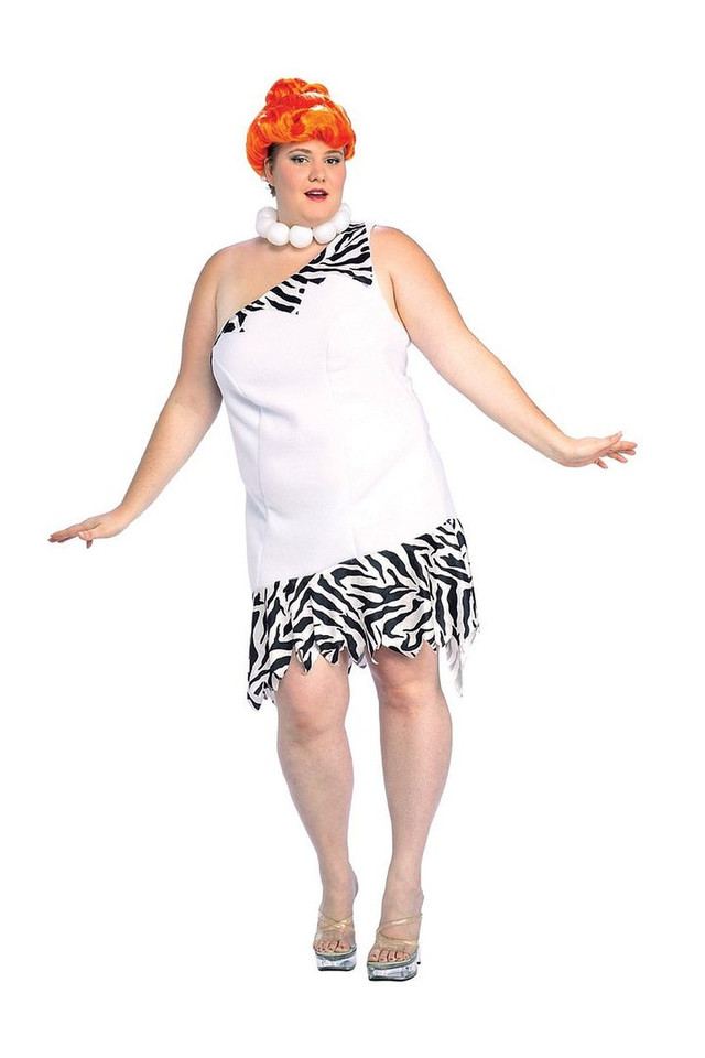 Wilma Flintstone Plus Size Costume Free Shipping 