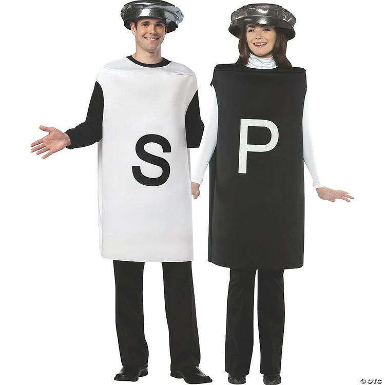Rasta Imposta Salt and Pepper Couple Costumes 