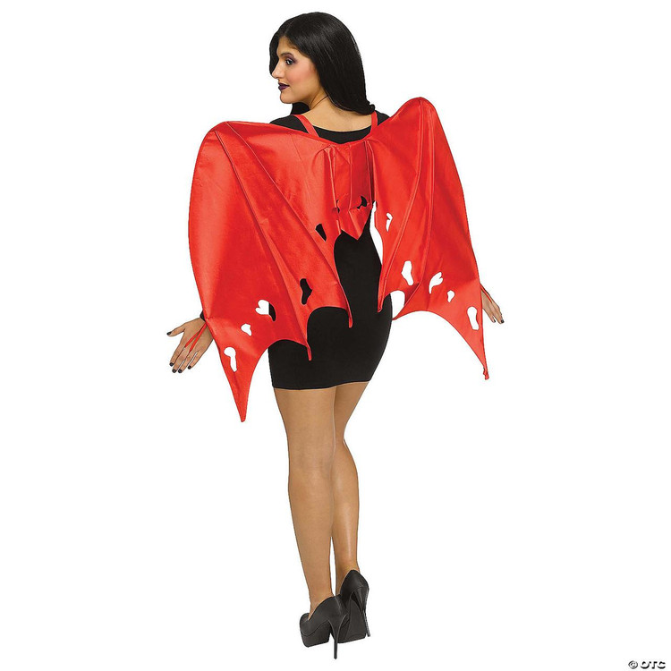 Fun World Wings Satin Red -One Size  Fun World Wings Satin Red -One Size