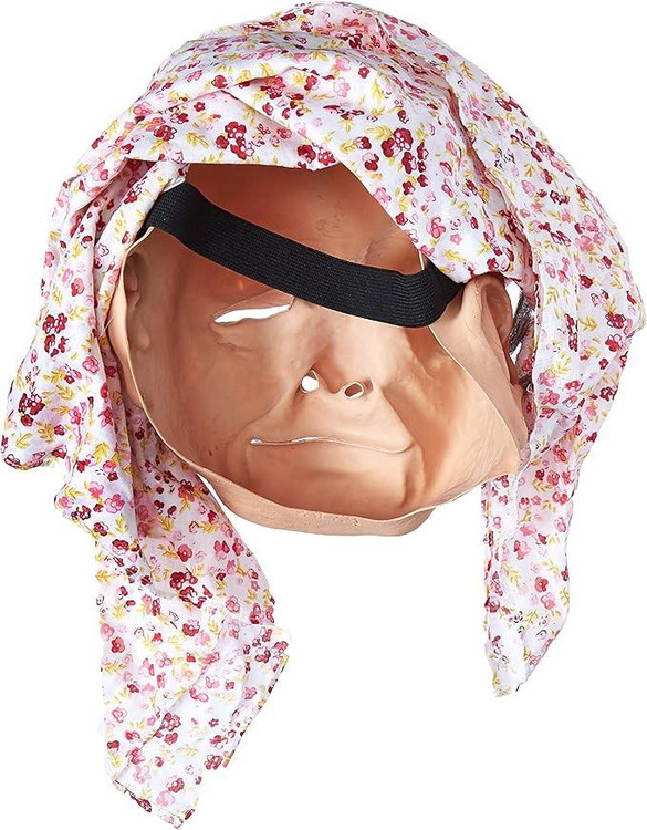 Nana Mask w/Attached headscarf (colors vary) - FantasyCostumes.com