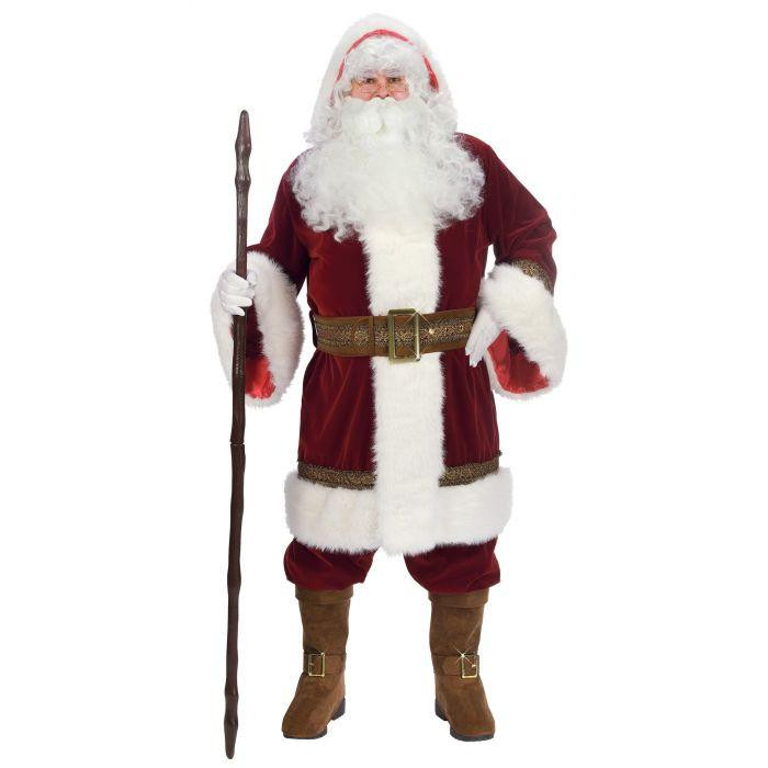 Santa Suit Deluxe Old Time - XL 50-54 - FantasyCostumes.com