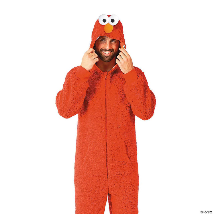 Sesame Street® Elmo Hooded Onesie Costume - FantasyCostumes.com