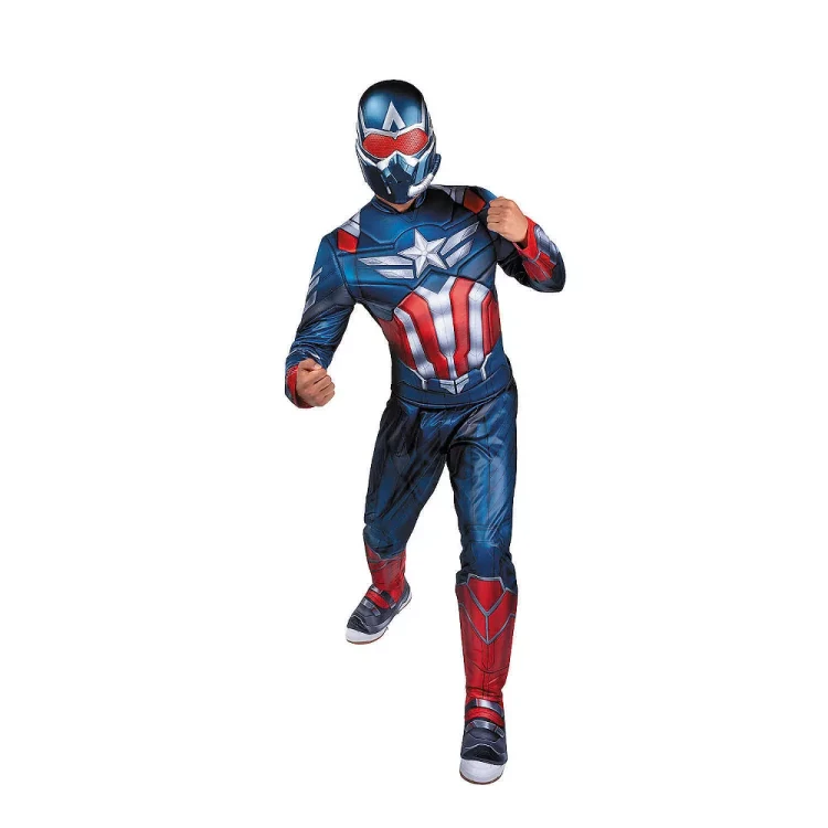 Captain America Marvel Costume - Adult 
