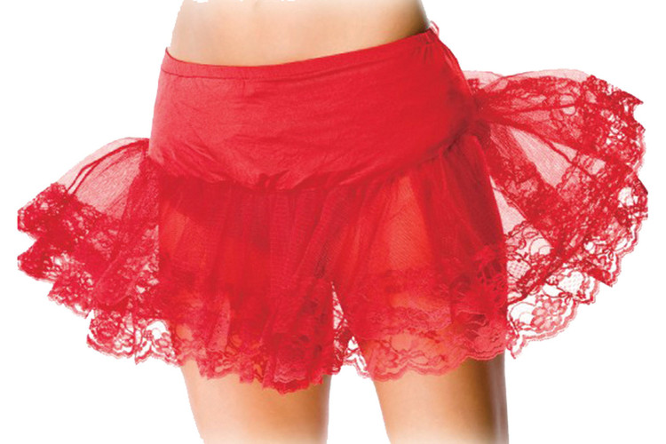 Petticoat Lace Bottom Red