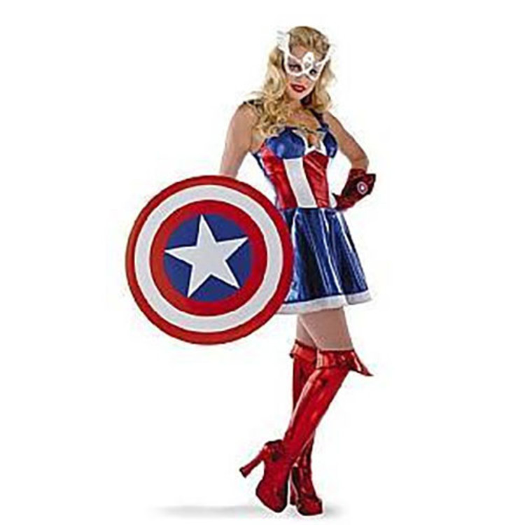 Captain America Girls Kids Costume - maskworld.com