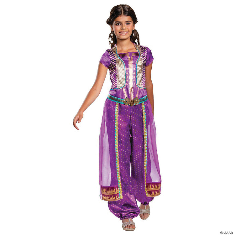 Jasmine Purple Classic Costume - Aladdin - Child 