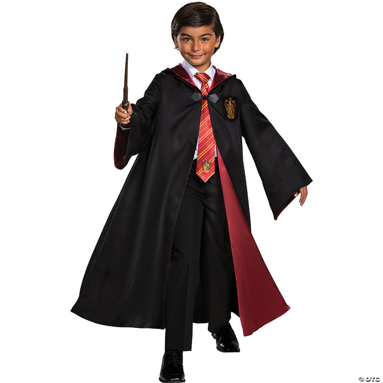 Harry Potter Gryffindor Robe & Wand M 杖 Harry Potter Gryffindor Robe Prestige - Child - FantasyCostumes.com