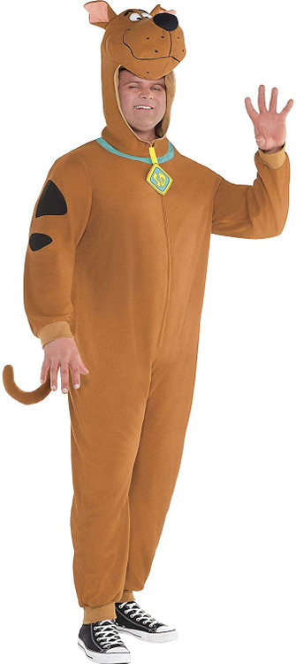 Zipster Scooby Doo One Piece Costume for Adults Plus Size