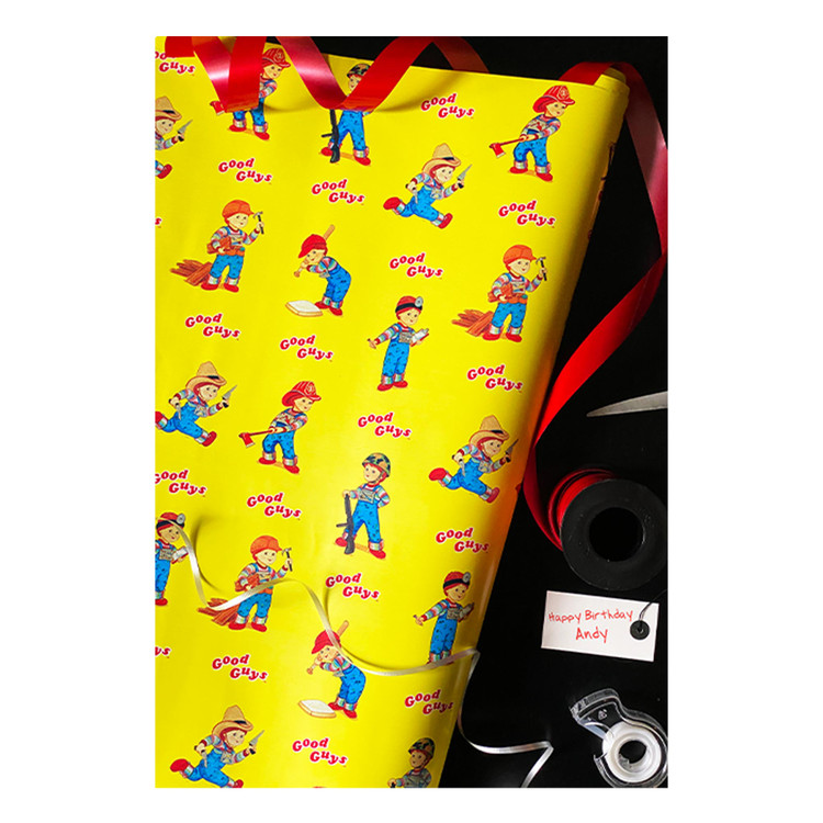 Happy Easter Green Blue Yellow Premium Gift Wrap Wrapping Paper