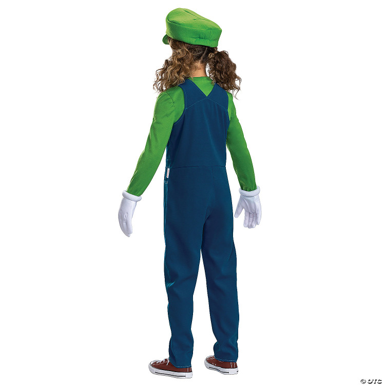 Super Mario Brothers Luigi Kids Elevated Costume 