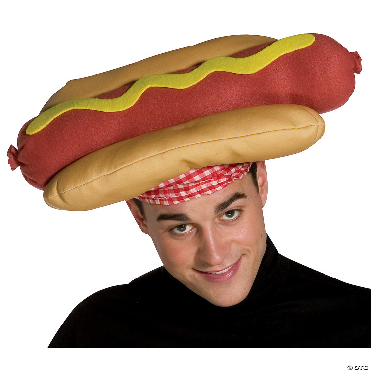 Hot Dog Hat W/ Mustard