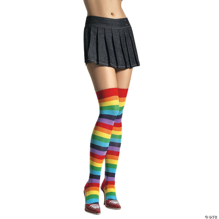 Leg Avenue Thigh-High Rainbow Stockings  Leg Avenue Thigh-High Rainbow Stockings
