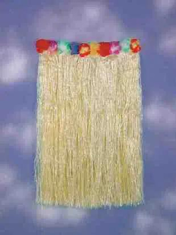 Forum  Grass Skirt with Flower Trim Adult Waist 36" & Length 32"  Forum  Grass Skirt with Flower Trim Adult Waist 36" & Length 32"