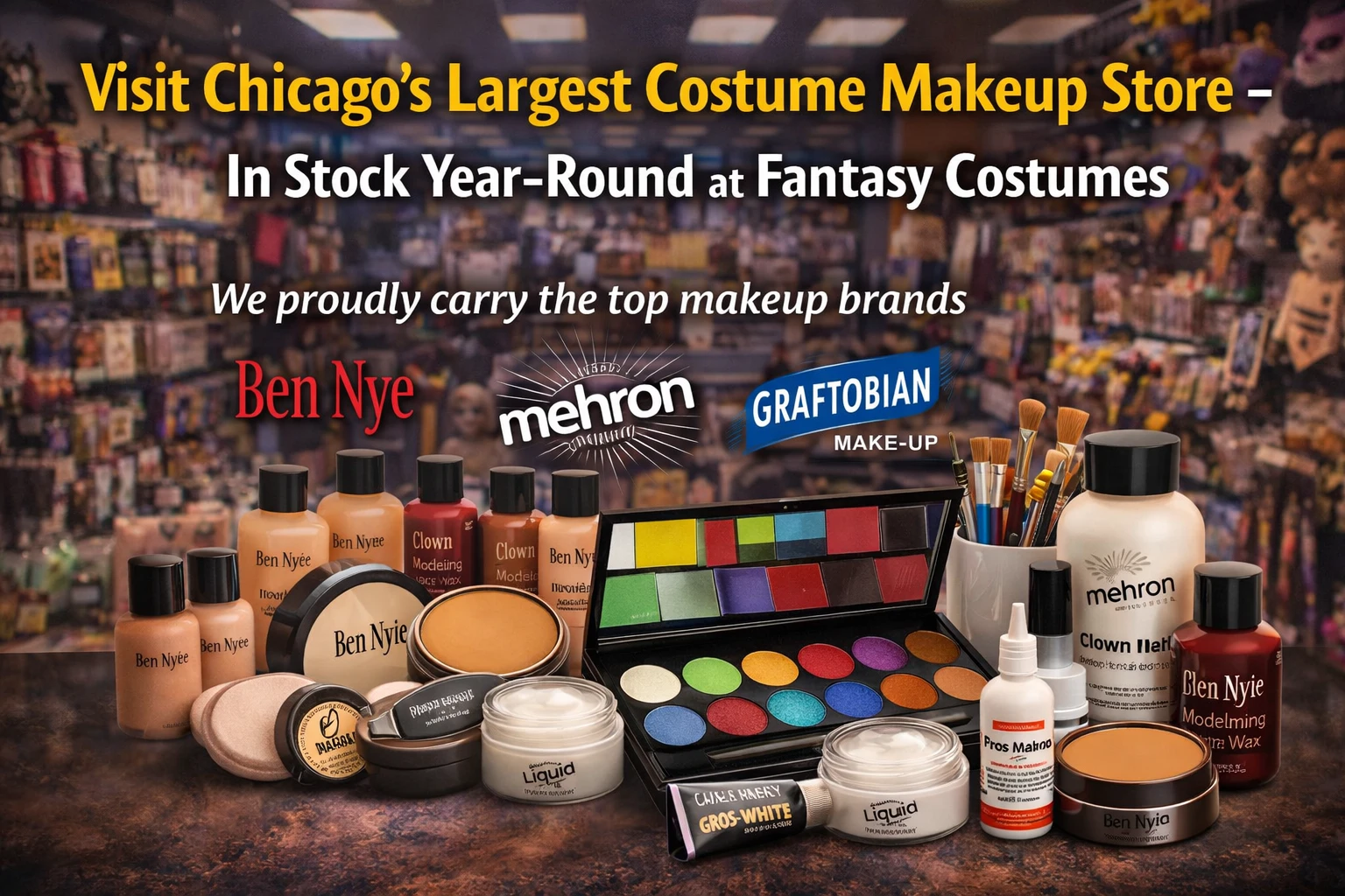 Costume Makeup, Stage Makeup, Theater Make up Store Portage Park