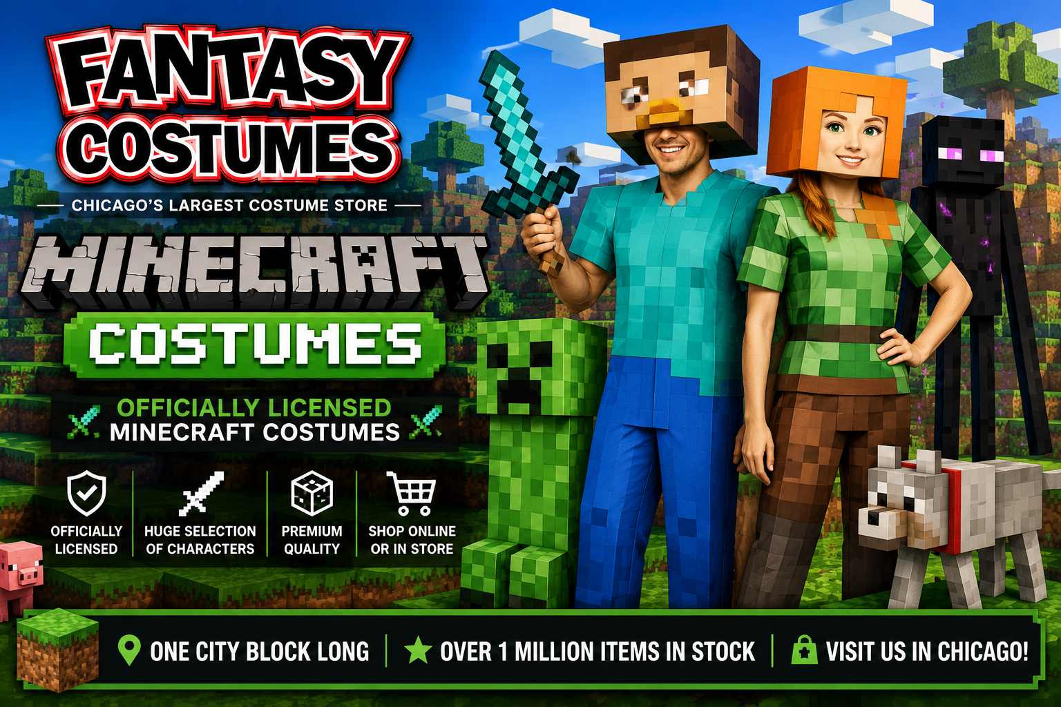 minecraft costumes for kids
