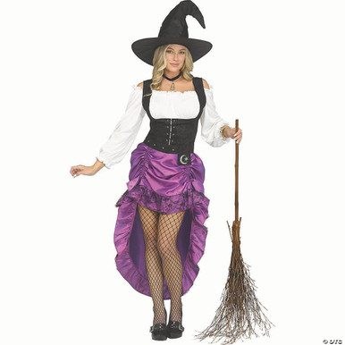 purple witch dress women's Adult Sequin Spider Purple Witch Costume