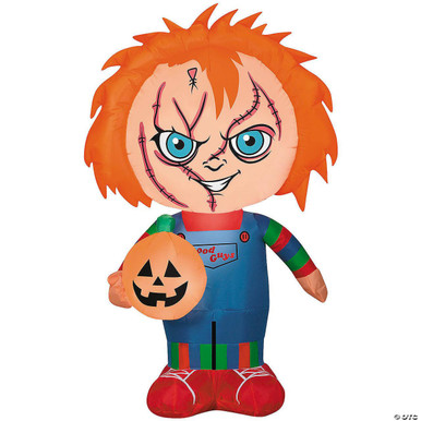 Inflatable Child's Play™ Stylized Chucky with Jack-O'-Lantern