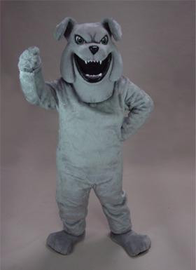 Barkey Grey Bulldog Mascot | Free Shipping