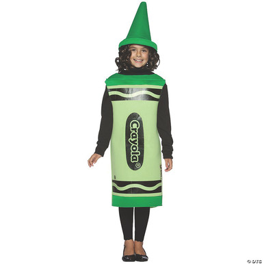Crayola Crayon Child Costume - Green - FantasyCostumes.com