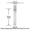 Perfume Sampler Spray Atomizer Vial 1/2 Dram