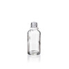 30 ml Clear Euro Bottle with white ring