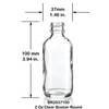 2 Ounce Clear Boston Round Bottle