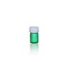 5/8 Dram Emerald Green Glass Vial with Standard White Cap