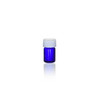 5/8 Dram Cobalt Blue Glass Vial with Standard White Cap