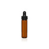 2 Dram Amber Glass Vial with Black Dropper