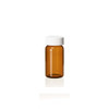 5 Dram Amber Glass Vial with Standard White Cap