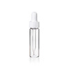 4 Dram Clear Glass Vial with White Dropper