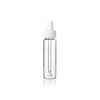 3 Dram Clear Glass Vial with White Dropper