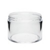 8 oz clear plastic thick wall jar 89-400