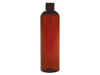 8 oz Dark Amber PET Cosmo Round Bottle