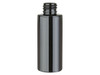 Black Plastic Cylinder Bottle