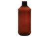 8 oz Amber PET Modern Round Bottle, 24-400