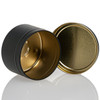 8 oz Black Tin with Feet 8 oz Black Tin with Feet