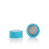 20-400 Blue PP Teflon (PTFE) Lined Continuous Thread Cap