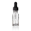 1/2 Ounce Clear Glass Boston Round Bottle