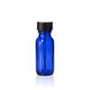 1/2 Ounce Cobalt Blue Glass Boston Round Bottle