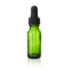 1/2 Ounce Emerald Green Boston Round Bottle w/ Dropper