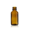 1 Ounce Amber Boston Round Bottle
