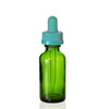 1 Ounce Emerald Green Boston Round Bottle 1 Ounce Emerald Green Boston Round Bottle