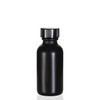 1 Ounce Black Boston Round Glass Bottle