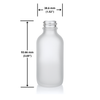 2 Ounce Frosted Boston Round Bottle